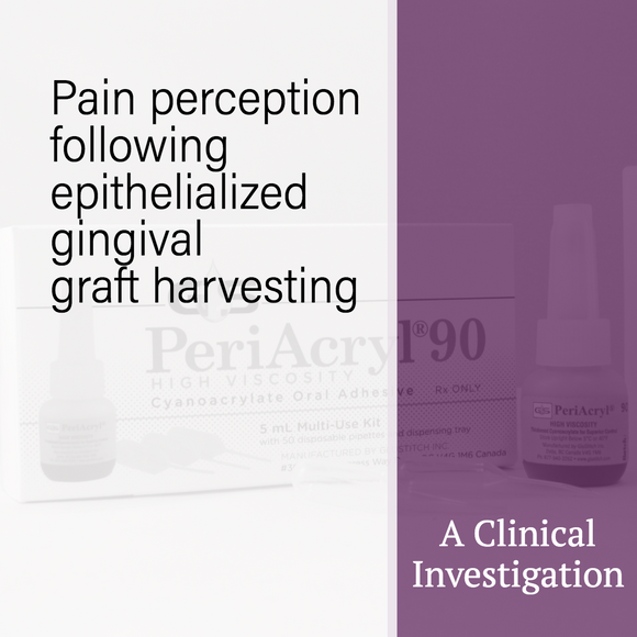 Pain perception following epithelialized gingival graft harvesting: a randomized clinical trial