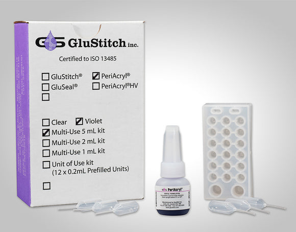 PeriAcryl 5 mL bottle and 50 pipettes VIOLET